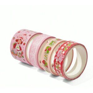 Strawberry Girl Inspired Washi Tape Set (4 Rolls)  Cute Vintage Dessert Theme